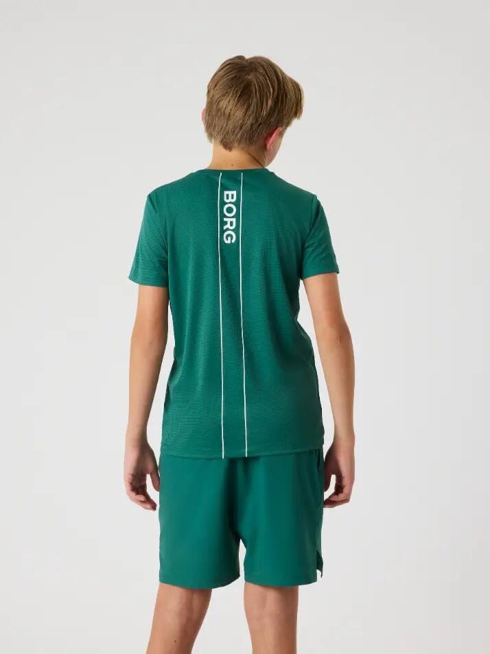 bjorn_borg ACE LIGHT T-SHIRT júnior POSY GREEN 2/5