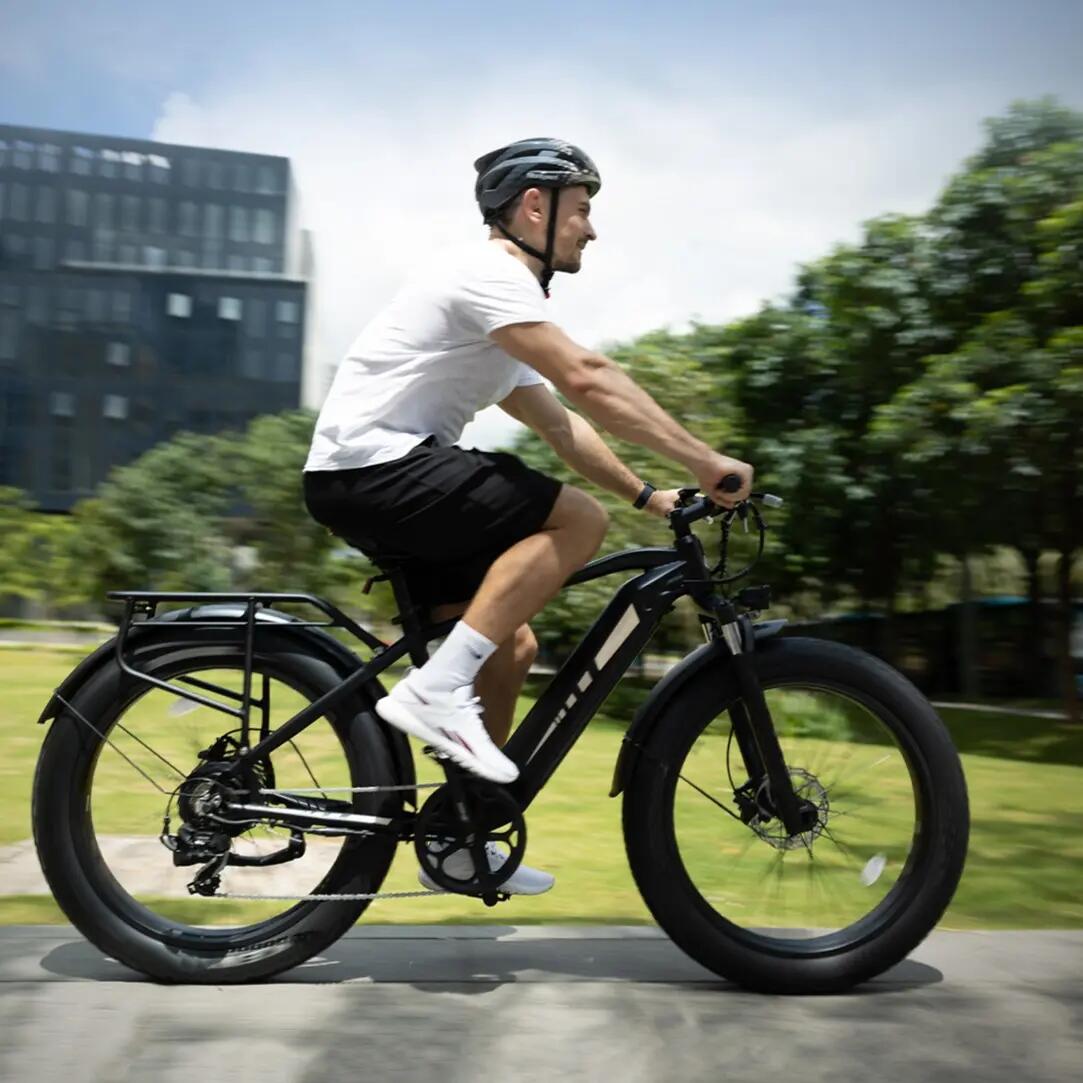 Bicicleta elétrica Bodywel D6 para homem bateria 48V15Ah pneu 26×4.0" 4/7