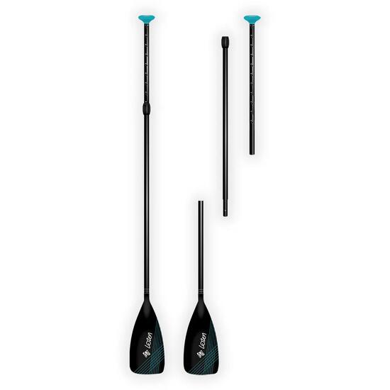 3-teiliges Stand-up-Paddle-Paddel - 170-215 cm - Blau/Schwarz