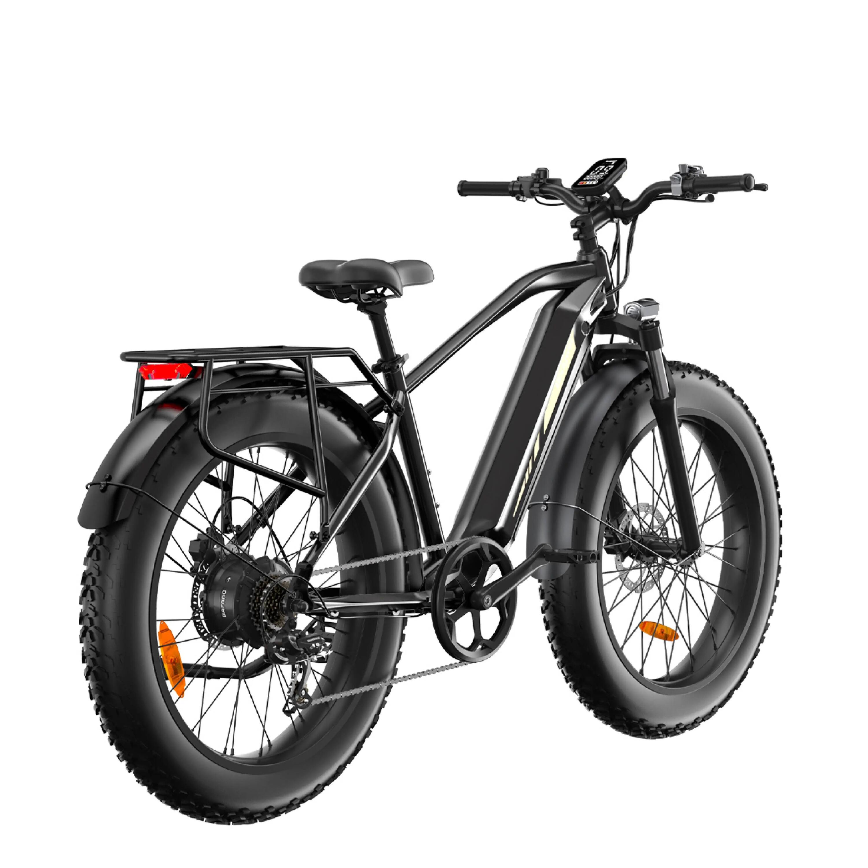 Bicicleta elétrica Bodywel D6 para homem bateria 48V15Ah pneu 26×4.0" 2/7