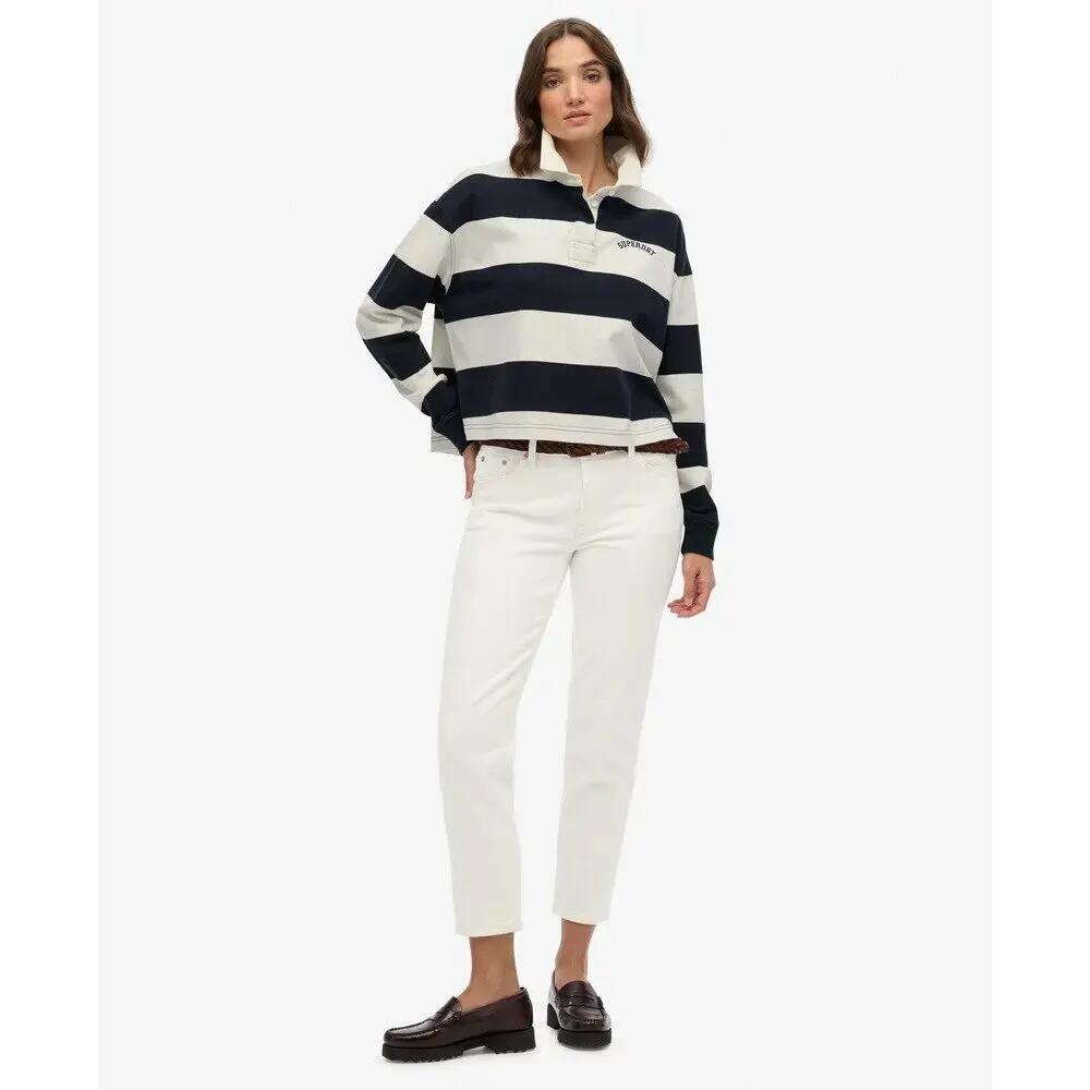 Polo w paski z długim rękawem dla kobiet Superdry Athletic Essentials 4/7
