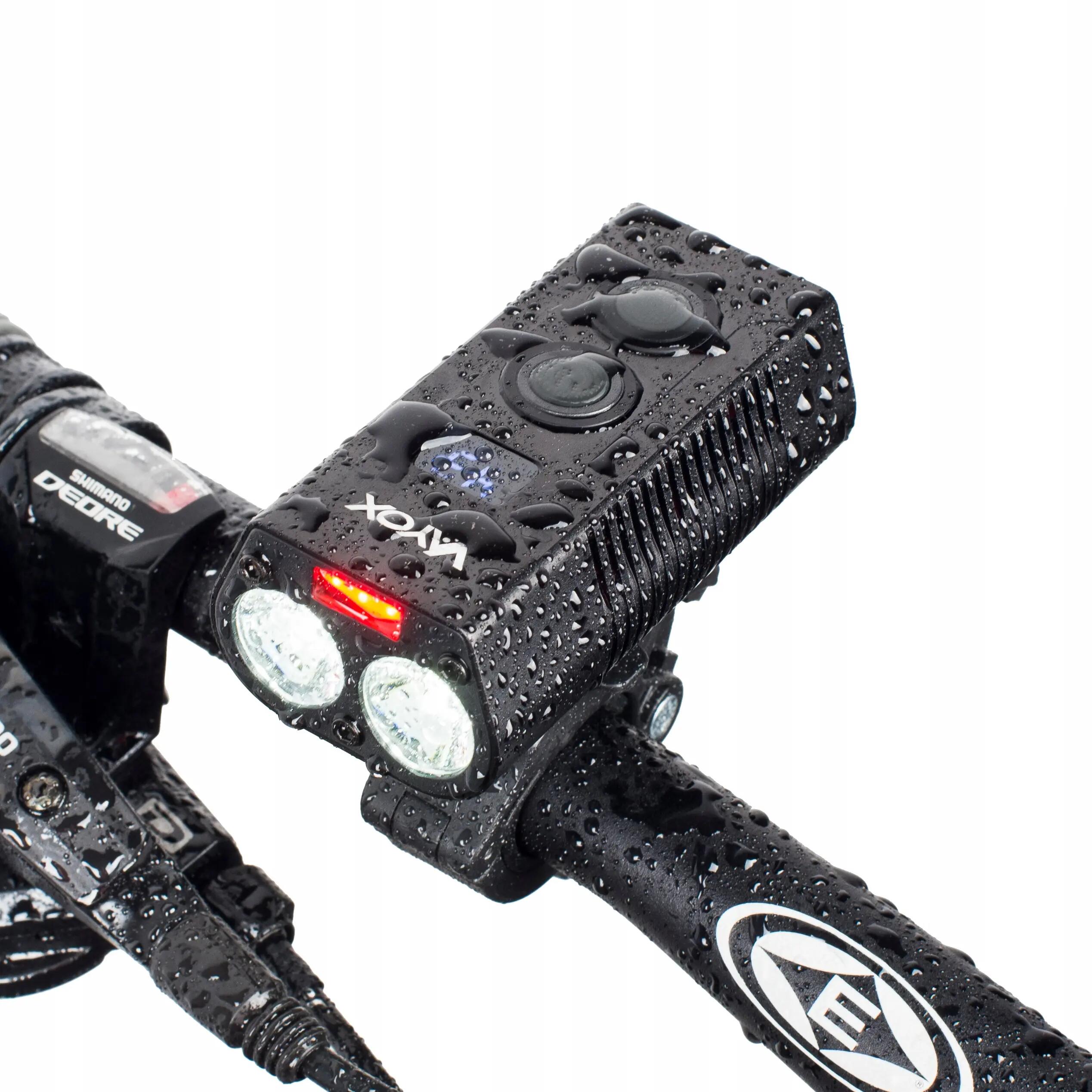 Vayox VA0045 éclairage avant de vélo 750lm batterie externe rechargeable 9/15