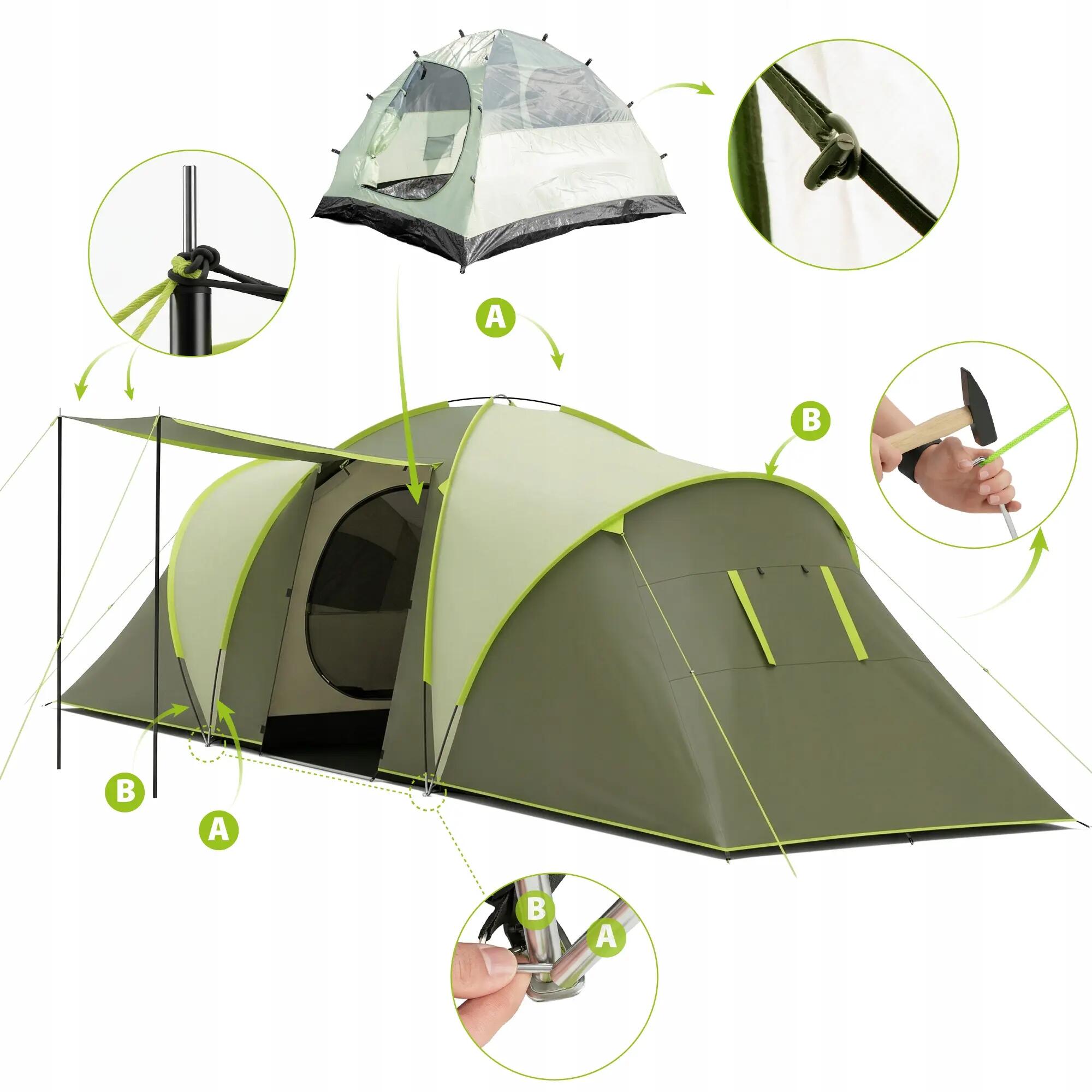 Tenda de campismo Vayox VA0430 Horizon para 6 pessoas 8/15