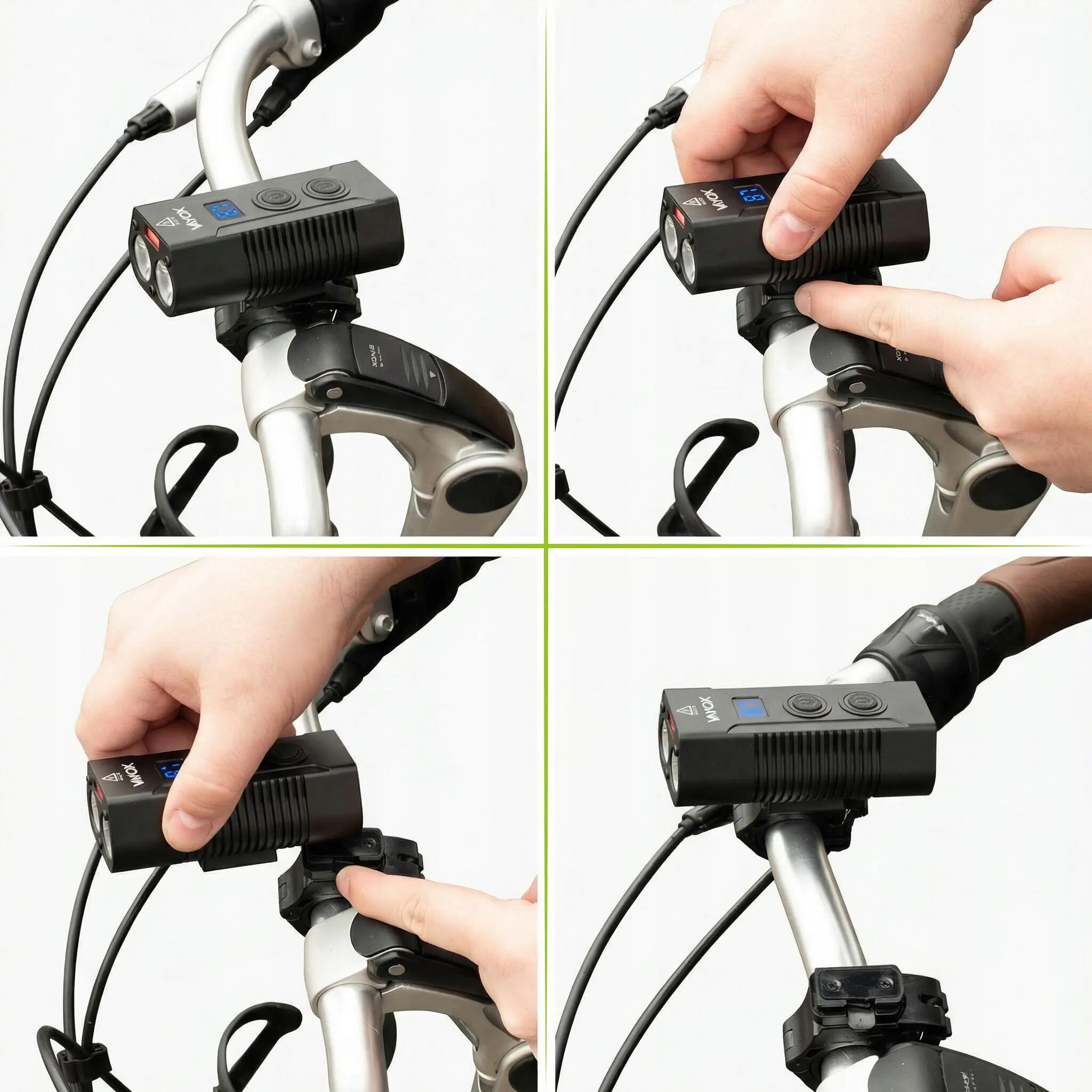 Vayox VA0045 éclairage avant de vélo 750lm batterie externe rechargeable 11/15