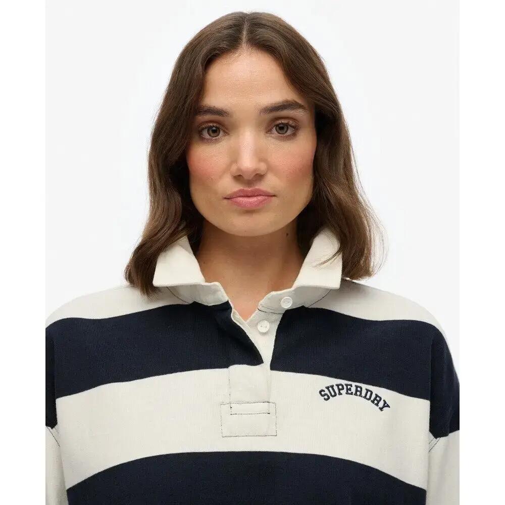 Polo w paski z długim rękawem dla kobiet Superdry Athletic Essentials 7/7