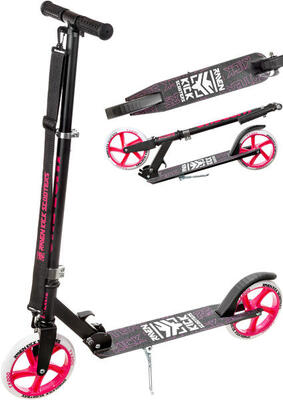 Klappbarer Roller 200mm Straight Schwarz/Pink