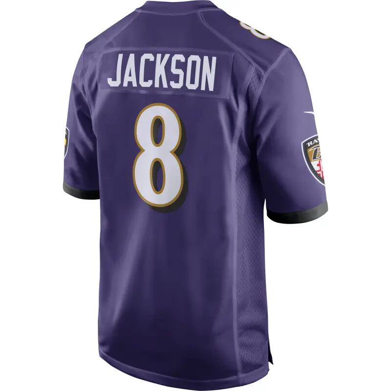 Maillot NFL Lamar Jackson Baltimore Ravens Nike Game Team colour Violet pour enf 2/5