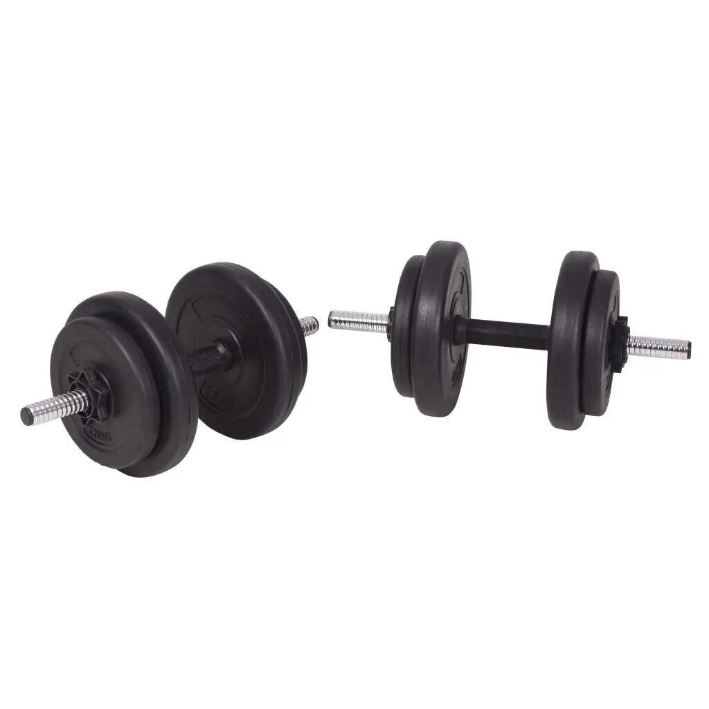 Kit de Pesas con Barra y Mancuernas de 122kg Fitness Tech 3/3