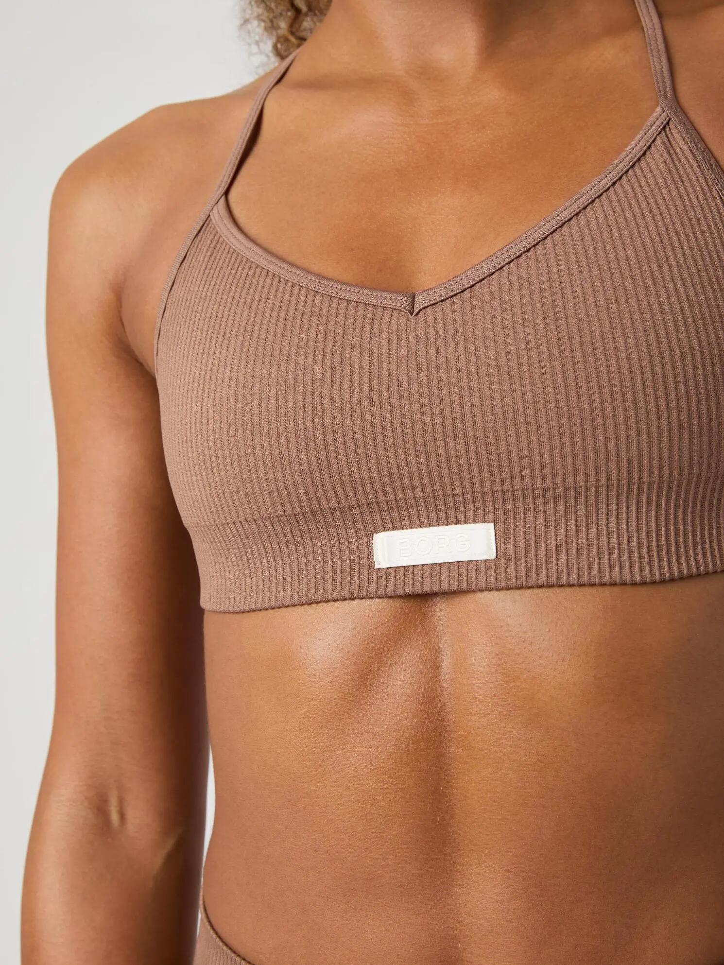 bjorn_borg STUDIO SEAMLESS RIBBED STRAP BRA — ACORN 4/4