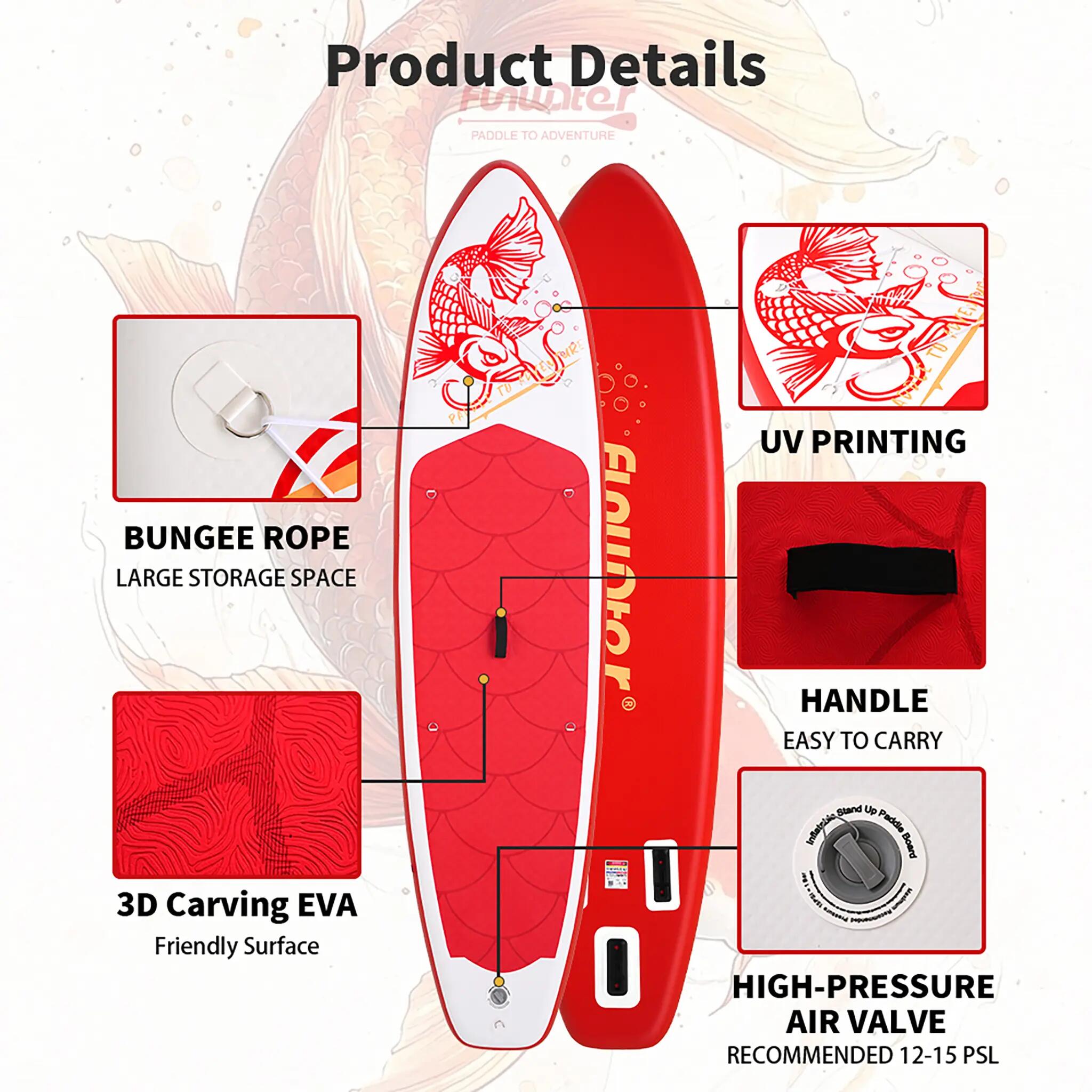 SUP Board Wide Stable Max 165kg+ 335x84x15cm SUPFW58C 3/6