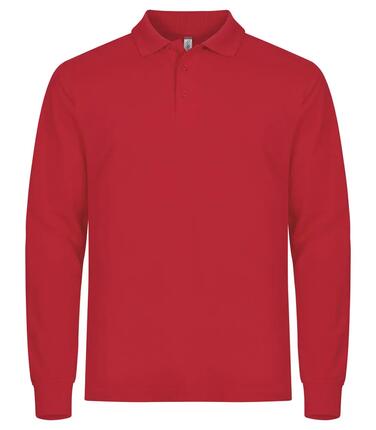 clique Polo Manhattan L/S manches longues pour homme – Rouge, taille 5XL