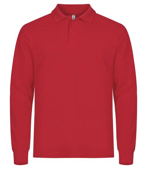 clique Polo Manhattan L/S manches longues pour homme – Rouge, taille 5XL