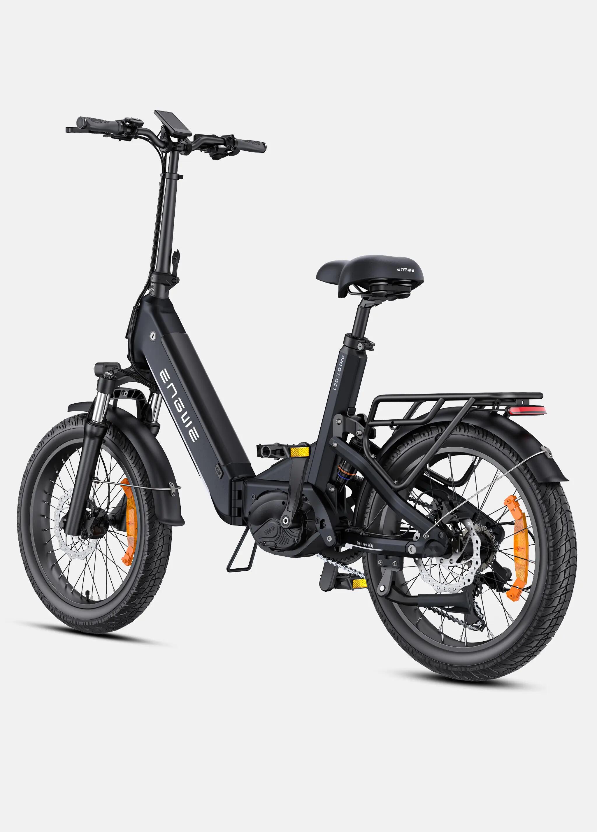 ENGWE L20 3.0 PRO 250W 160km Bicicleta urbana elétrica dobrável 3/8