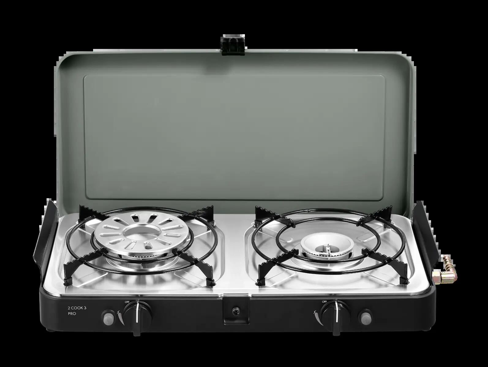 Camping Gastoestel 2 Cook 3 Pro Deluxe fornuis - 30mBar 5/9