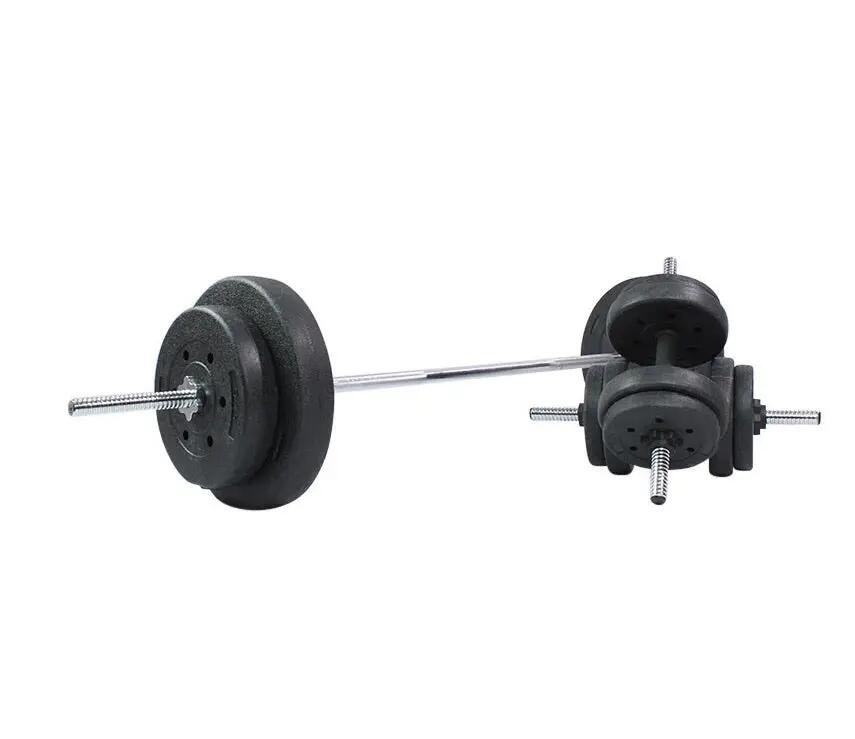 Kit Barra Olímpica 180cm y 2 mancuernas de 92kg Fitness Tech 4/6