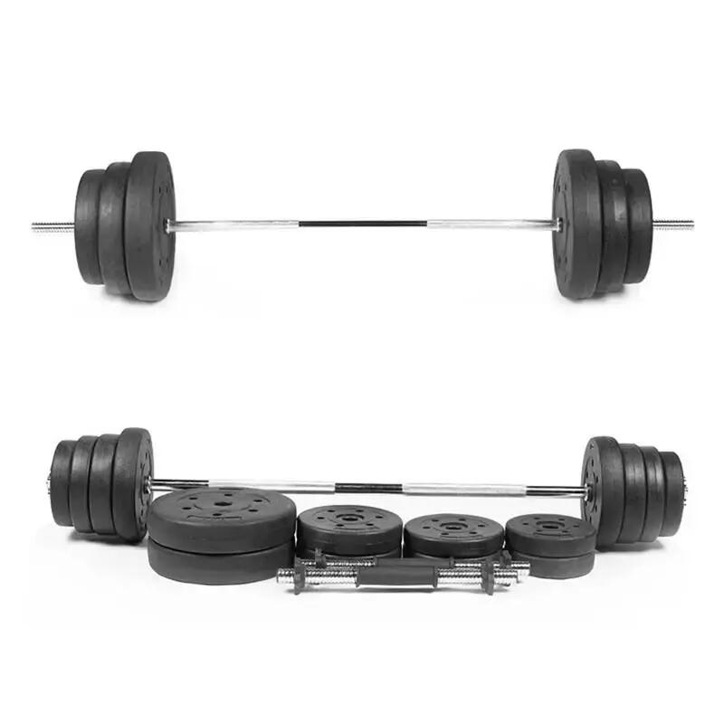 Kit Barra Olímpica 180cm y 2 mancuernas de 92kg Fitness Tech 2/6