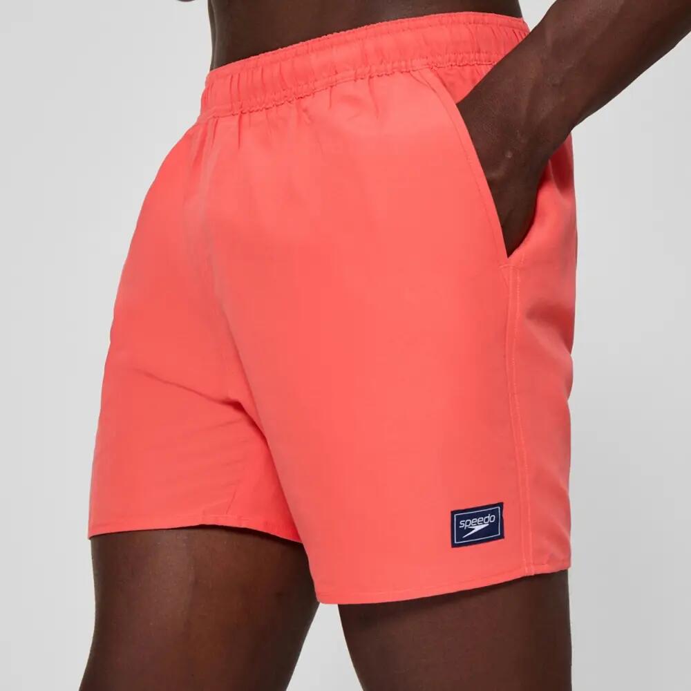 Short De Bain Uni À Taille Élastiquée PRIME LEISURE Homme (Orange) 5/6