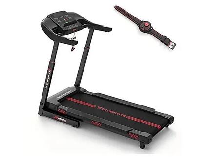 Tapis de Course Pliable CITYSPORTS, Inclinaison Réglable, 1-15 km/h, APP