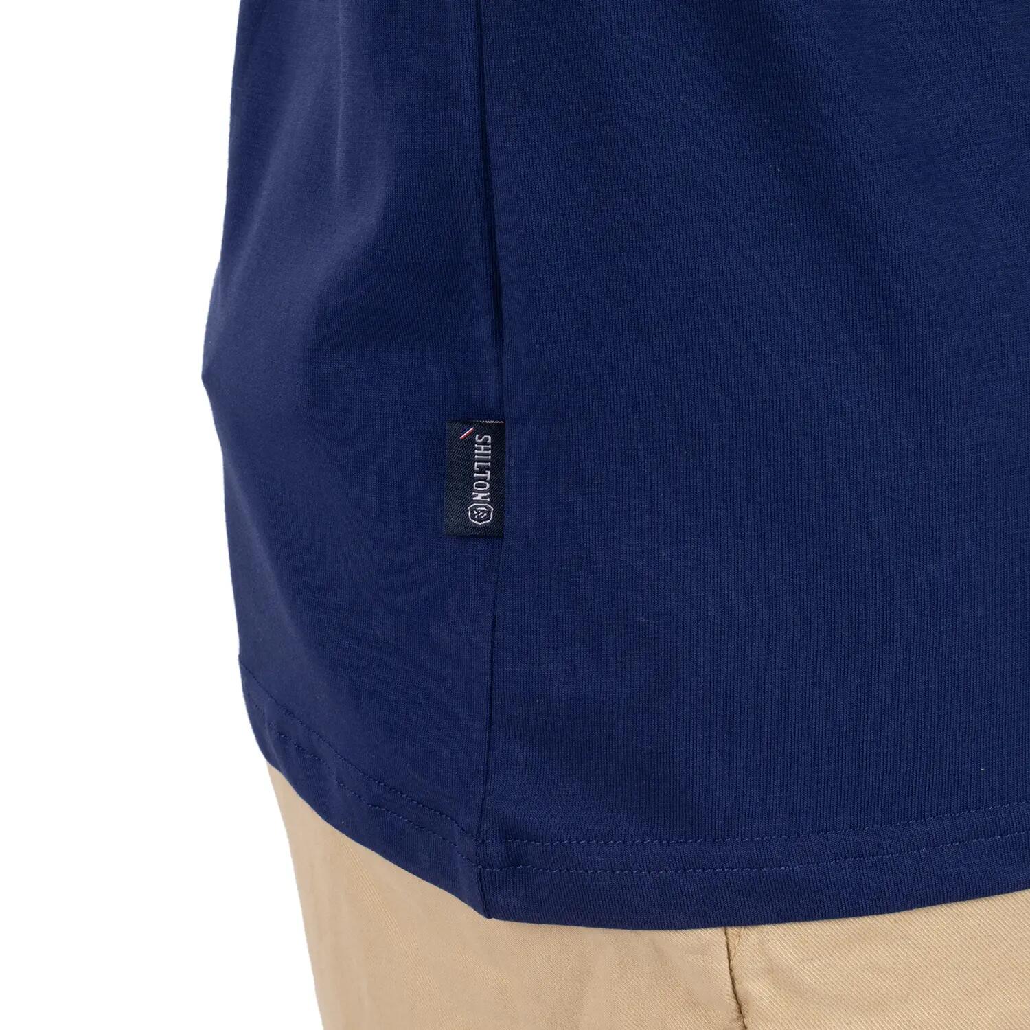 T-shirt basic blason print S / Blue 5/5