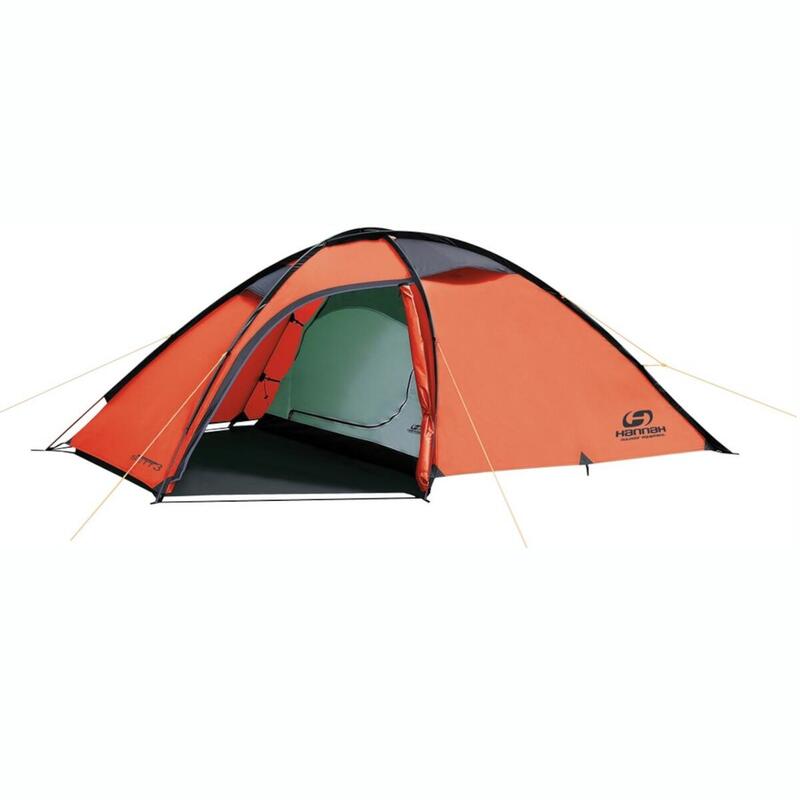 Tente légère Sett 3 - tente légère - 3 personnes - Orange - rouge