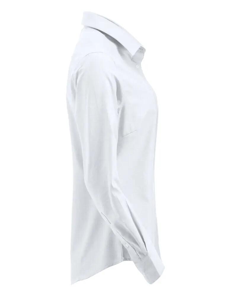 clique Oxford-overhemd Garland lange mouw 100% katoen wit 4/4