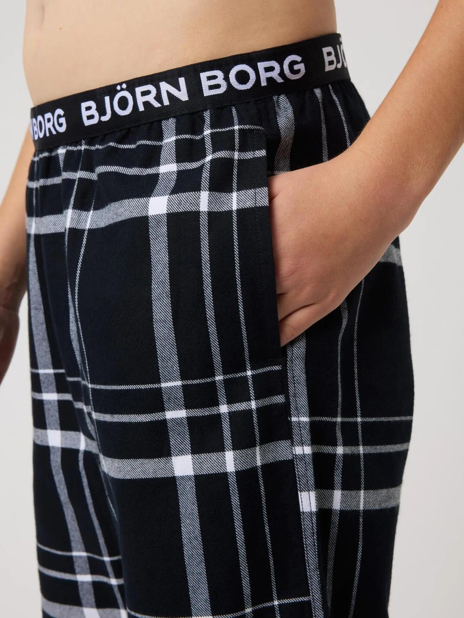 bjorn_borg CORE FLANNEL PYJAMA PANTS em algodão orgânico 4/4