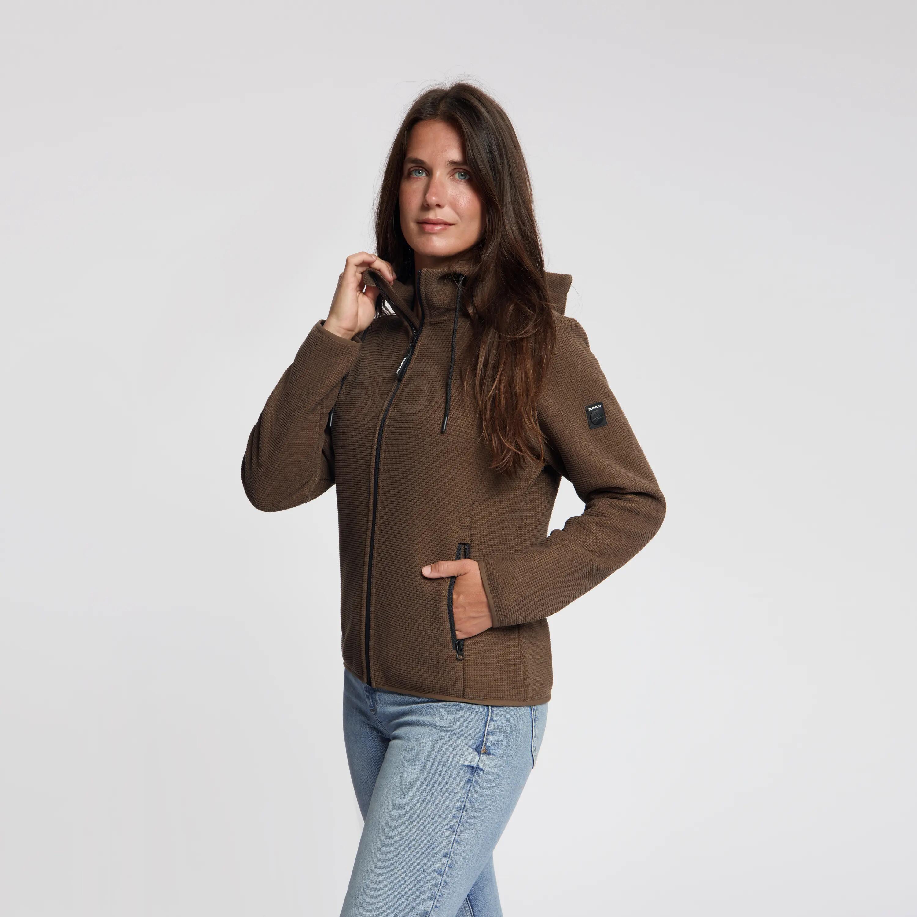 Tilde Femme - Veste d'extérieur - Polaire - Marron foncé 2/6