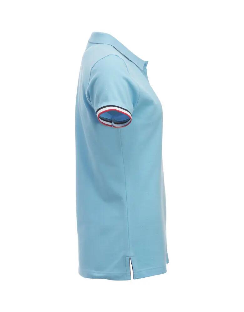 clique Polo Newton Women 100% cotone pettinato – sky blue 4/4