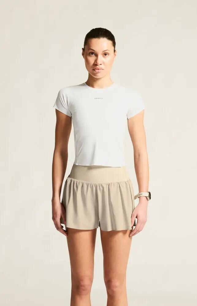 craft Hypervent Cropped Tee W — t-shirt running corta, vestibilità aderente 7/7