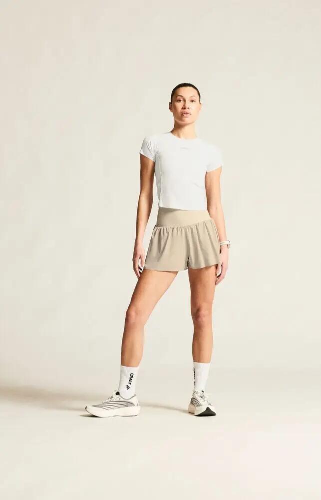 craft Hypervent Cropped Tee W — t-shirt running corta, vestibilità aderente 4/7