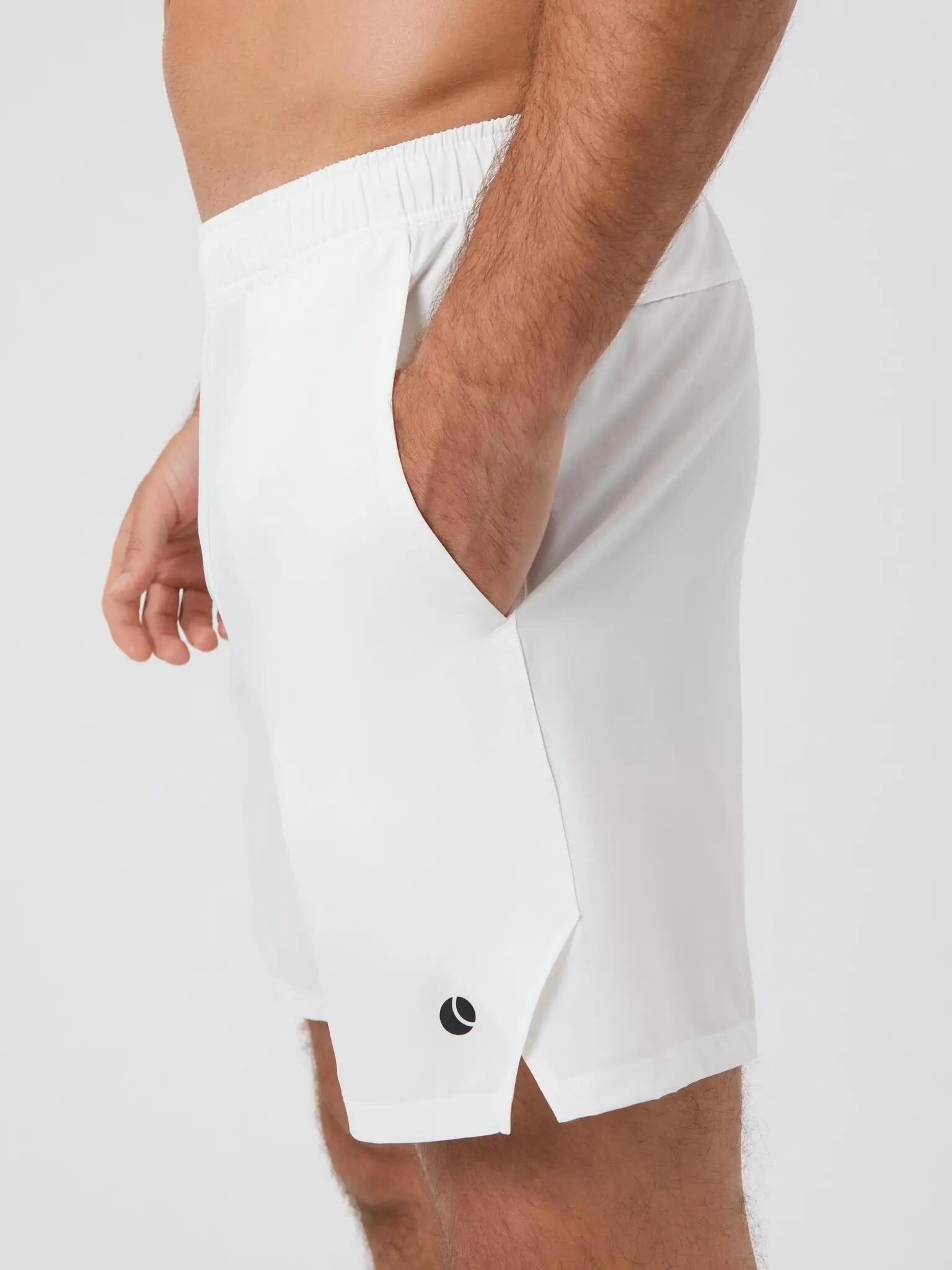bjorn_borg ACE RACQUET 7" SHORTS homem em poliéster reciclado Brilliant White 3/5