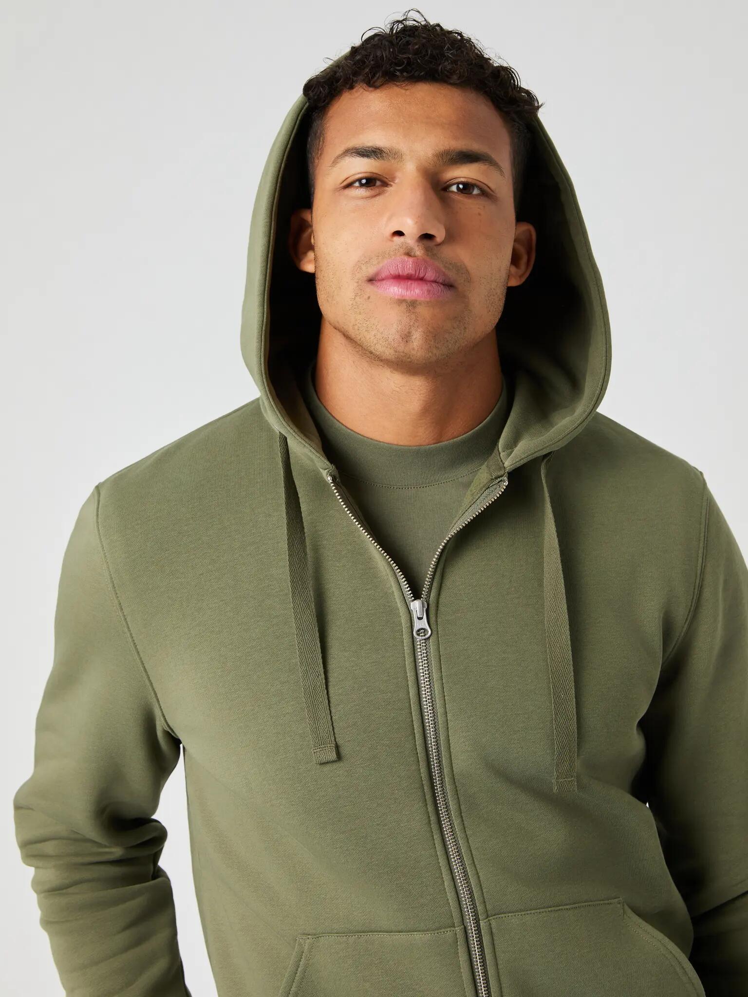 bjorn_borg CENTRE ZIP HOODIE em DUSTY OLIVE 4/5