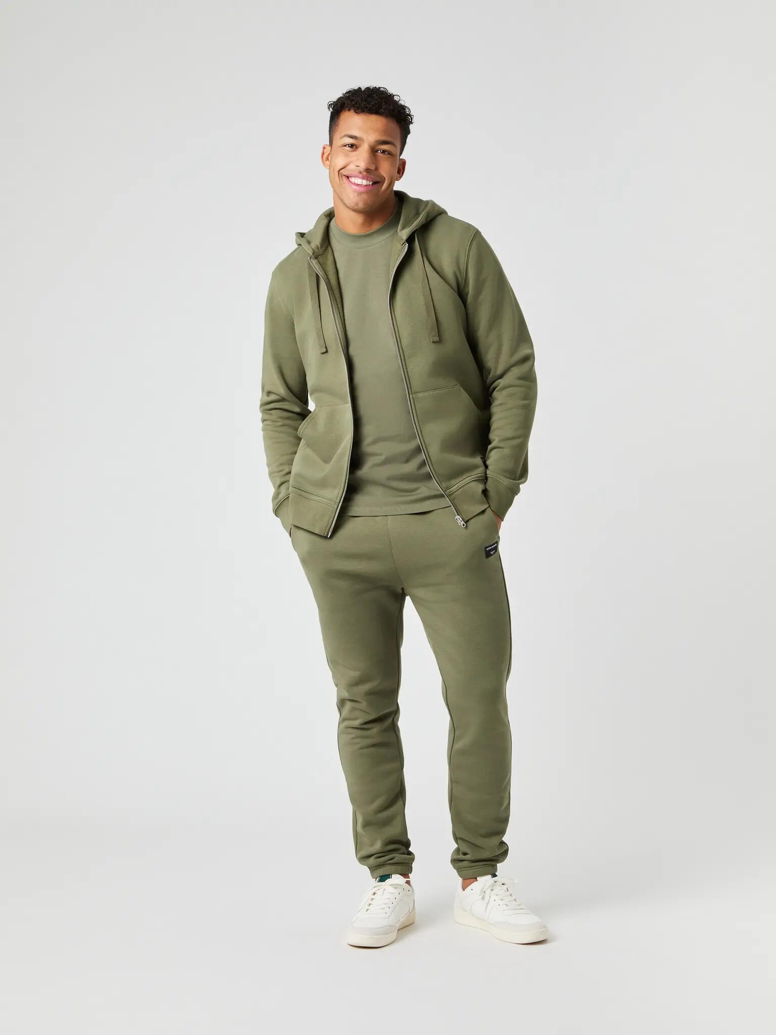 bjorn_borg CENTRE ZIP HOODIE em DUSTY OLIVE 3/5
