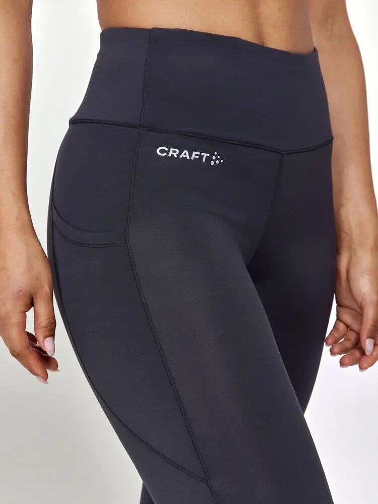 craft ADV Essence Capri Tights 2 W – Leggings capri pretos em poliéster 4/6