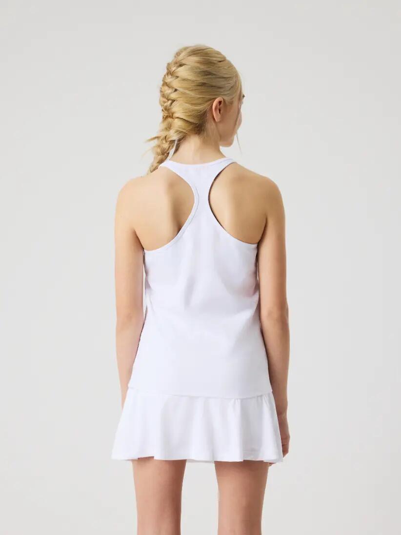 bjorn_borg ACE RACERBACK TANK TOP JUNIOR en polyester recyclé - BRILLIANT WHITE 2/5