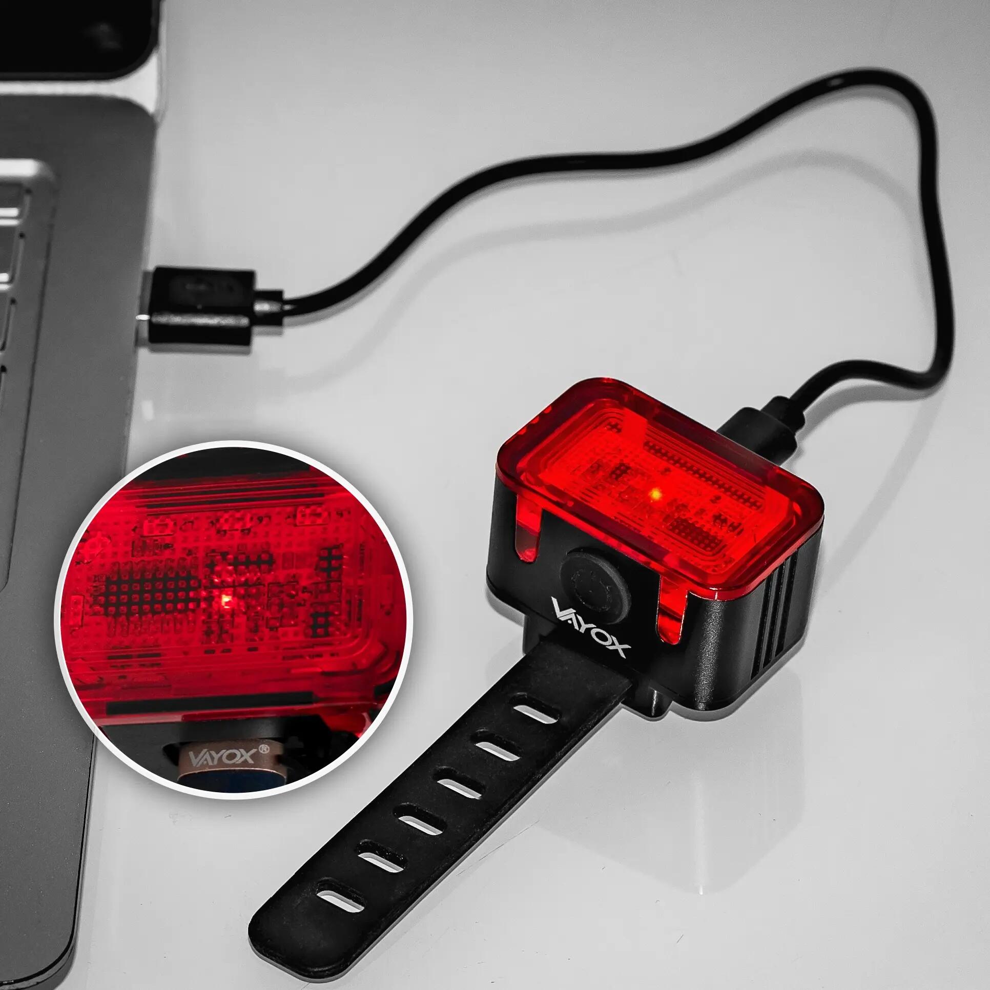 Set fietsverlichting VAYOX VA0046 + VA0152 LED-lampen voor en achter 9/15