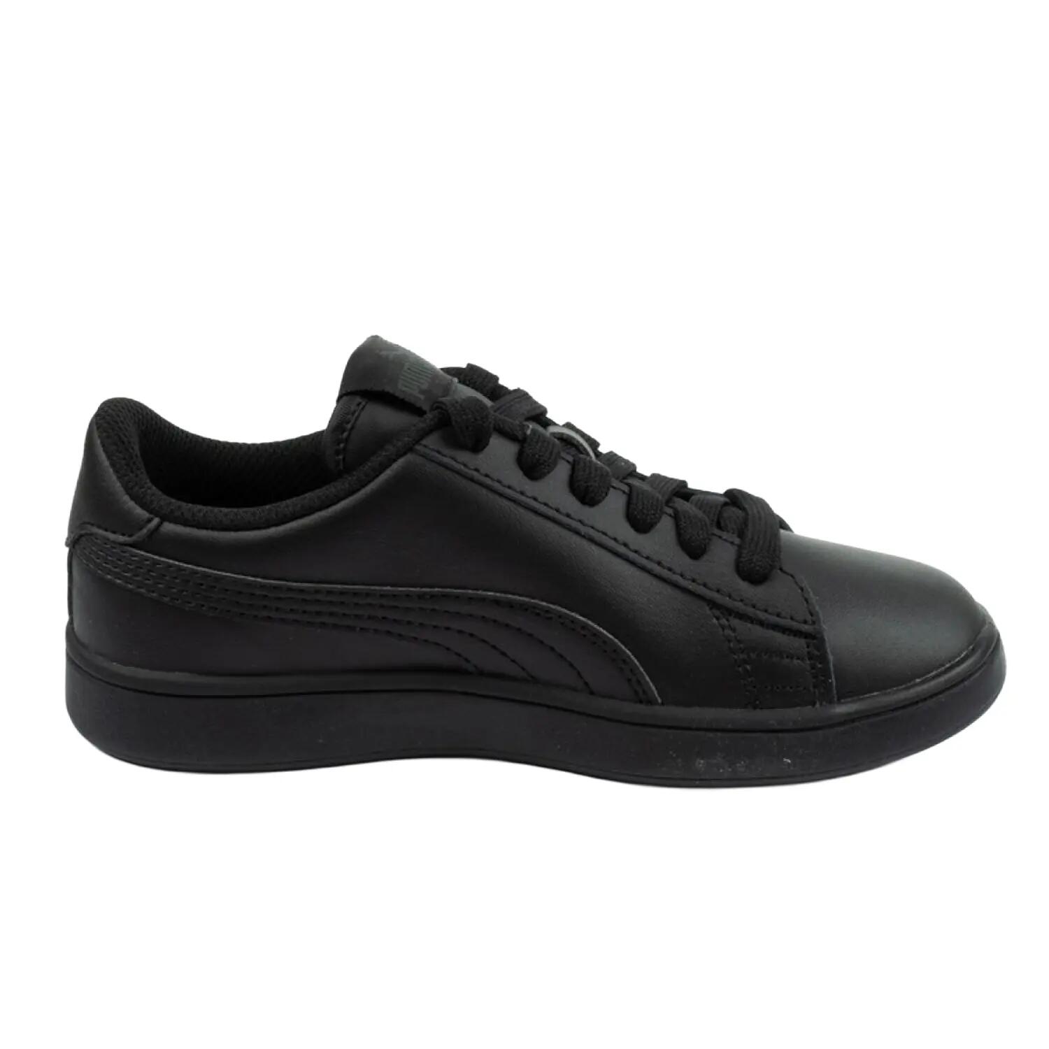 Calçado Smash V2 Ecological Leather para crianças e jovens (Preto) 4/10