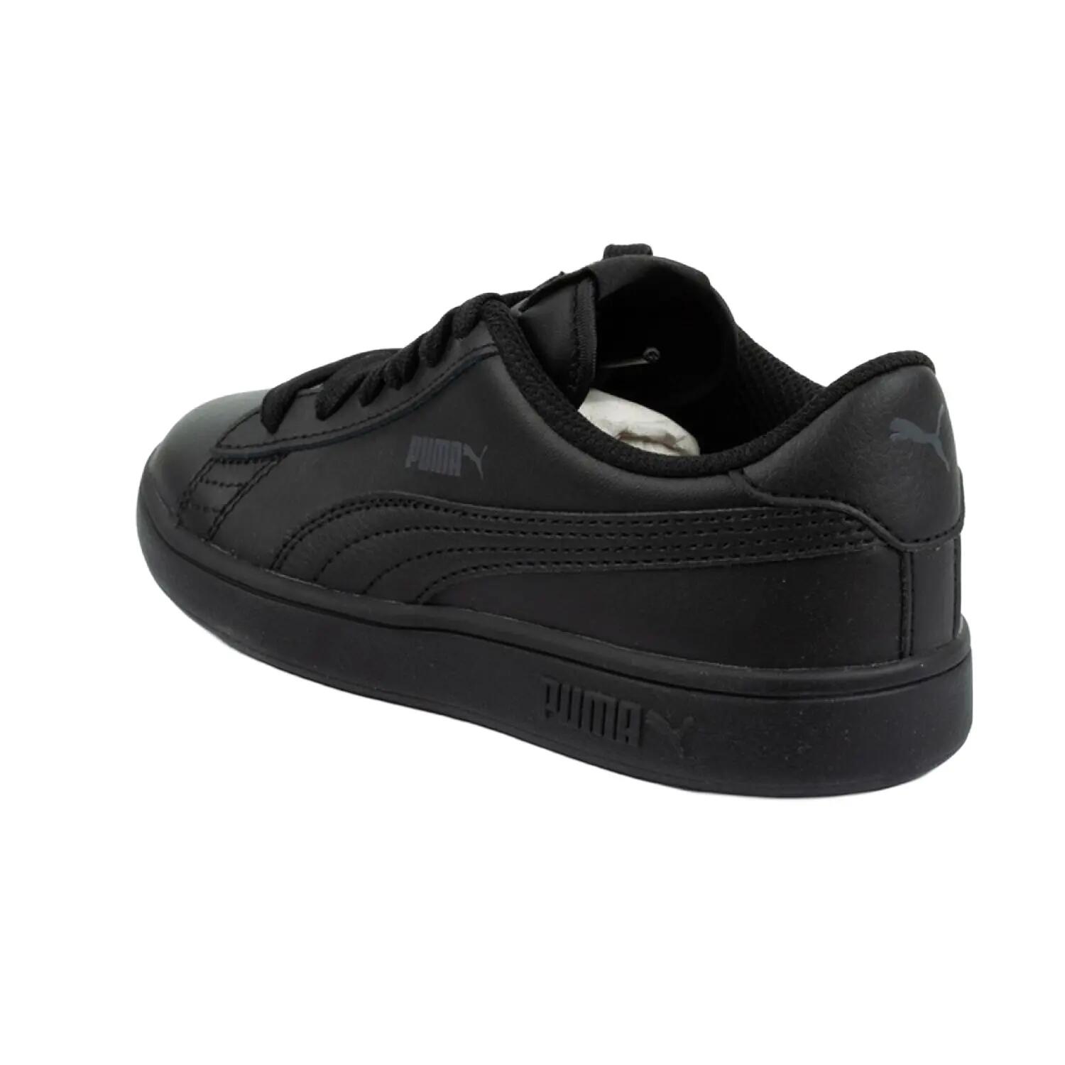Calçado Smash V2 Ecological Leather para crianças e jovens (Preto) 2/10