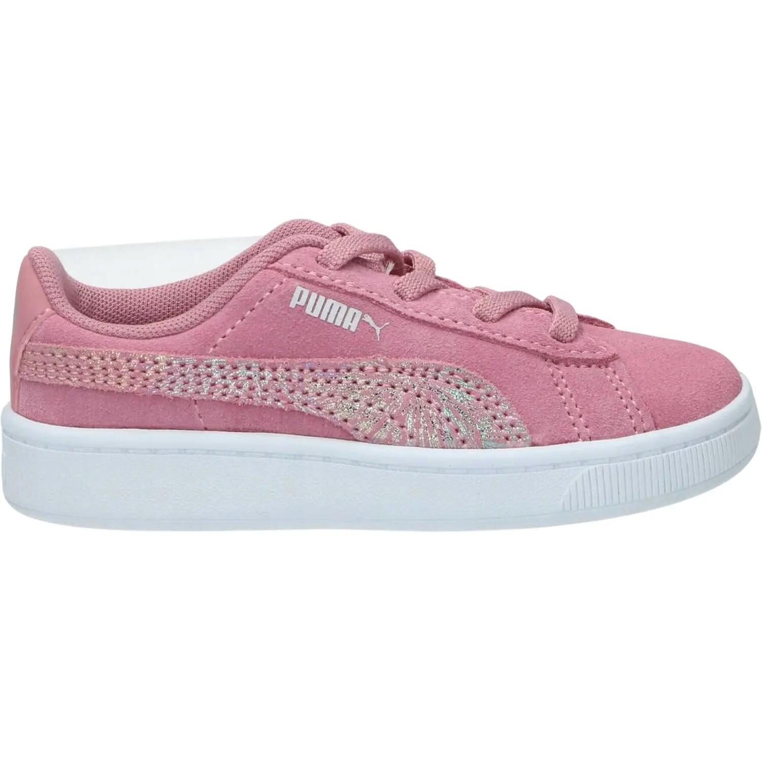 Sneaker "Vikky", Ökologisches Leder Kinder Pink 3/10
