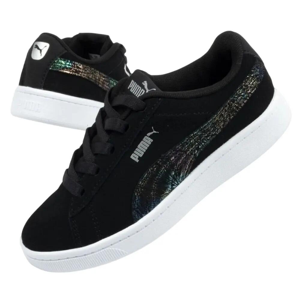 Scarpe Sportive Pelle Di Camoscio Bambini Puma Vikky Nero 4/9