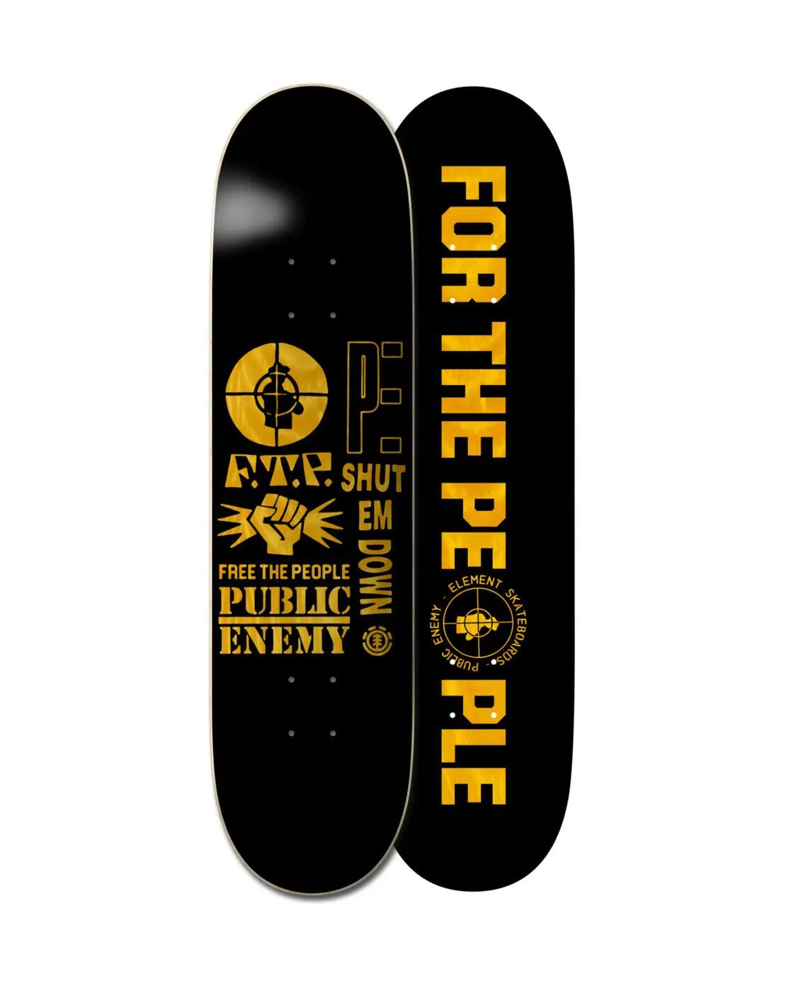 Skateboard Deck Element X Public Enemy Pexe Shut Em Down 8.25'' 3/3