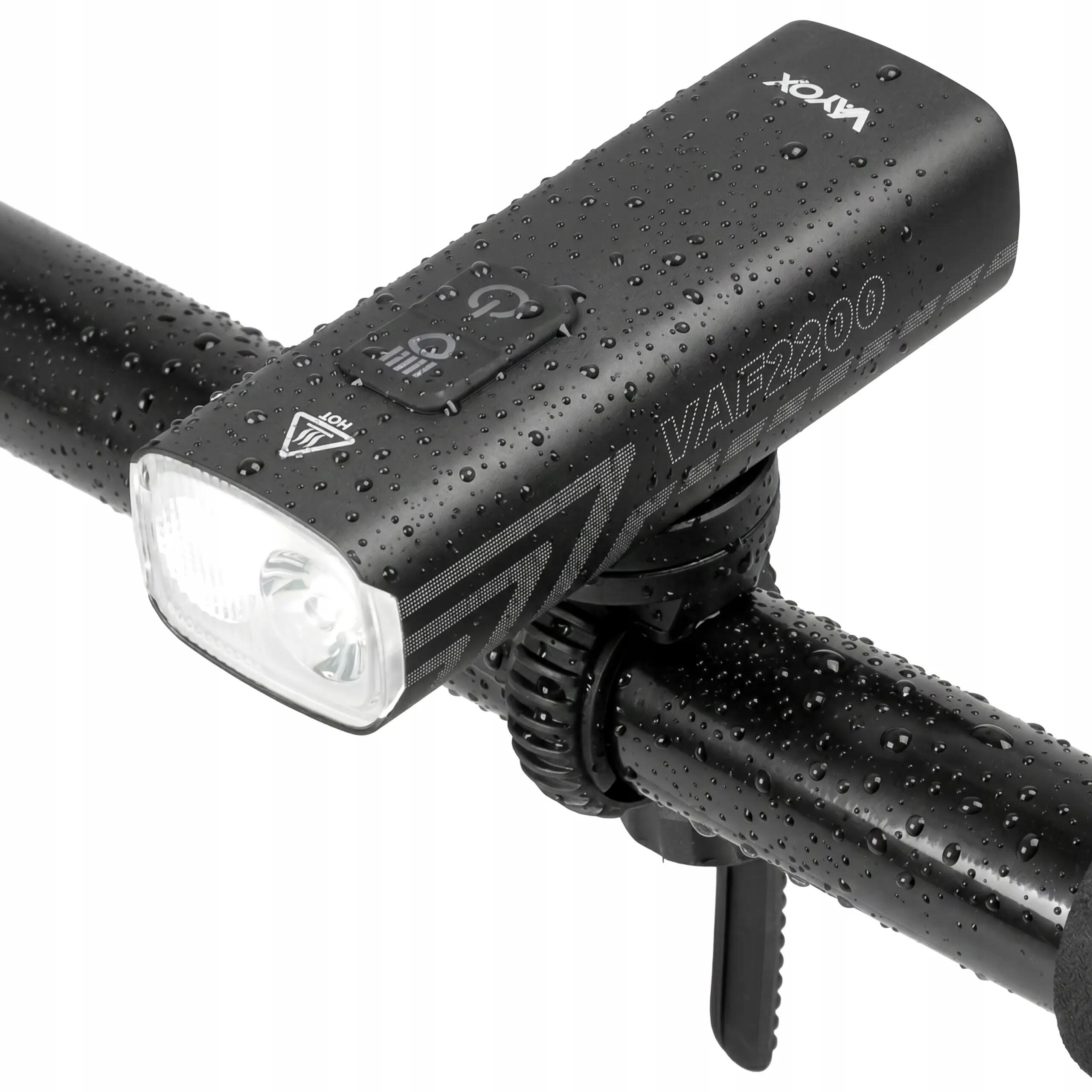Luz frontal para bicicleta Vayox VAF2200 2200lm recarregável USB-C 10/16