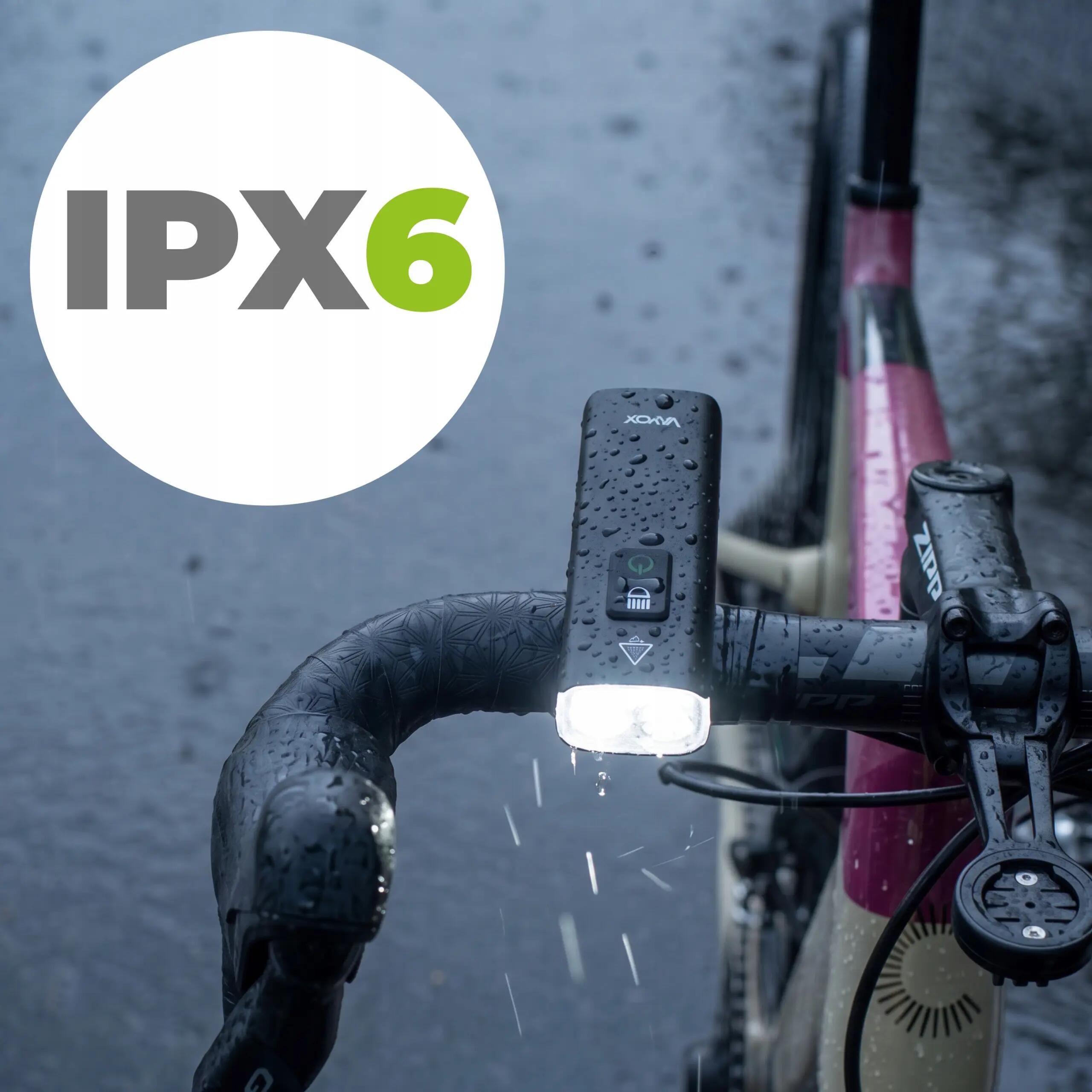 Luz frontal para bicicleta com suporte para ciclocomputador Vayox VAF2200 2200lm 11/16