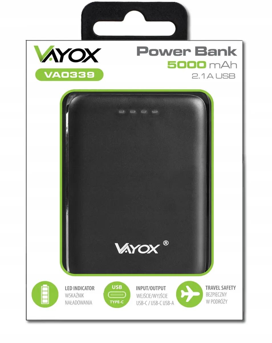 Powerbank Vayox VA0339 5000mAh USB USB-C 12/12