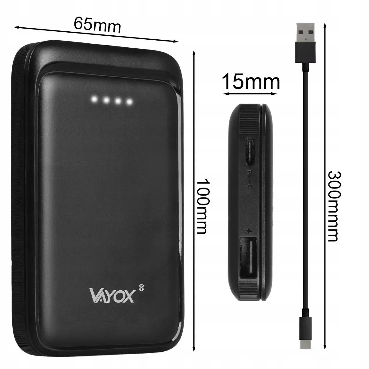 Powerbank Vayox VA0339 5000mAh USB USB-C 11/12