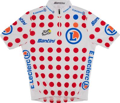 Santini tour de france-shirt met korte mouwen voor kinderen – beste klimmer