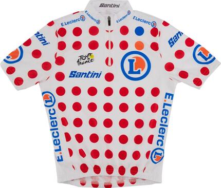Maillot Manches Courtes Santini Tour de France Meilleur Grimpeur Enfant