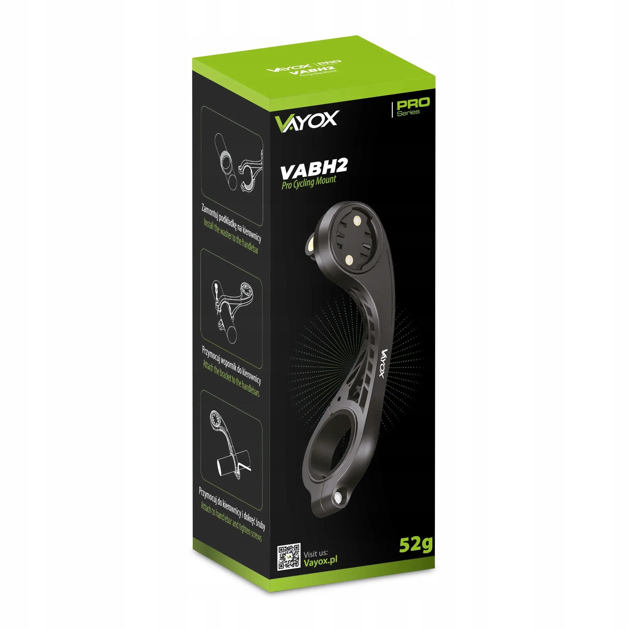 Suporte Vayox para ciclocomputador, navegação e luz Vayox / Garmin / Wahoo 12/15