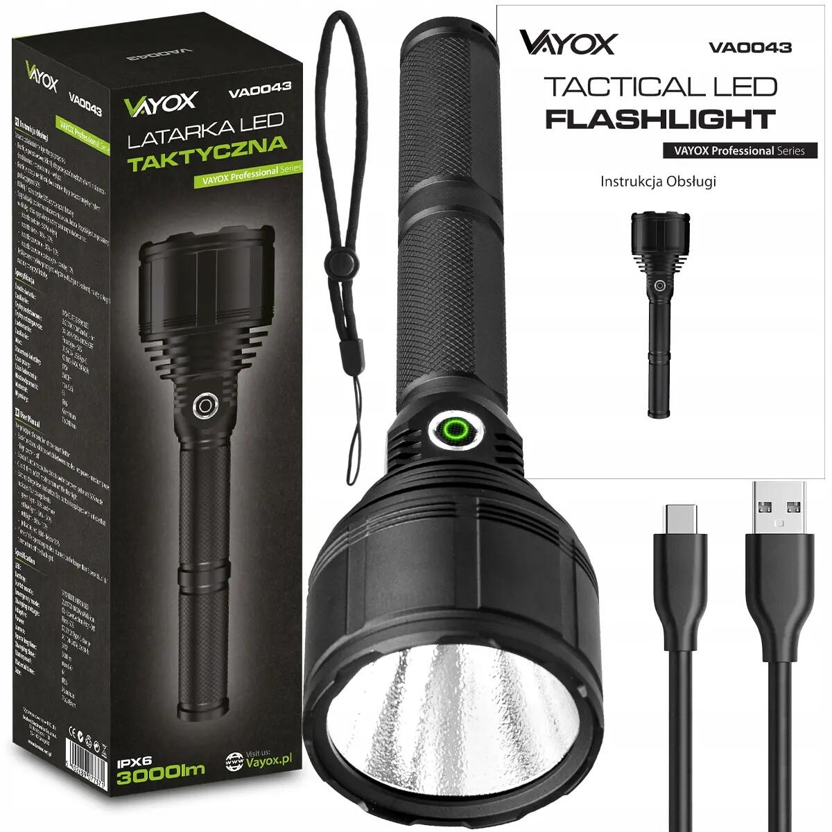 Lampe de poche Vayox VA0043, diode XHP9090, 3000lm 15/16