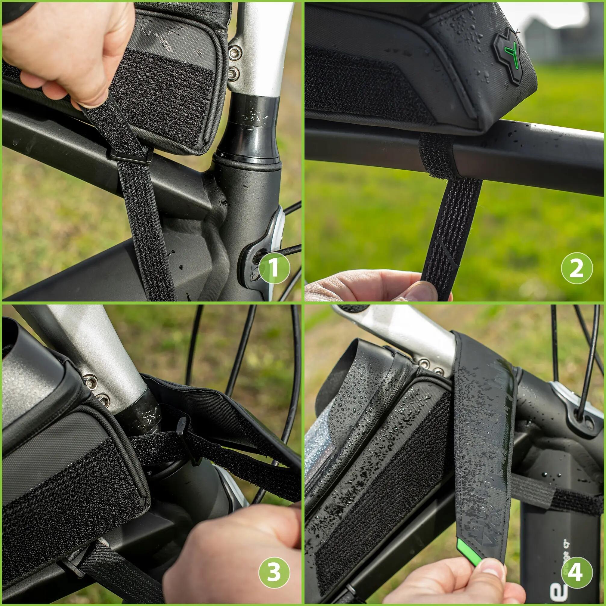Fietstas voor frame VAYOX VA0170 met telefoonhoesje. 8/15